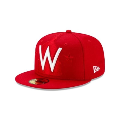 Washington Nationals Gorra | New Era MLB Logo Elements 59fifty Fitted Cap Mexico - Rojos